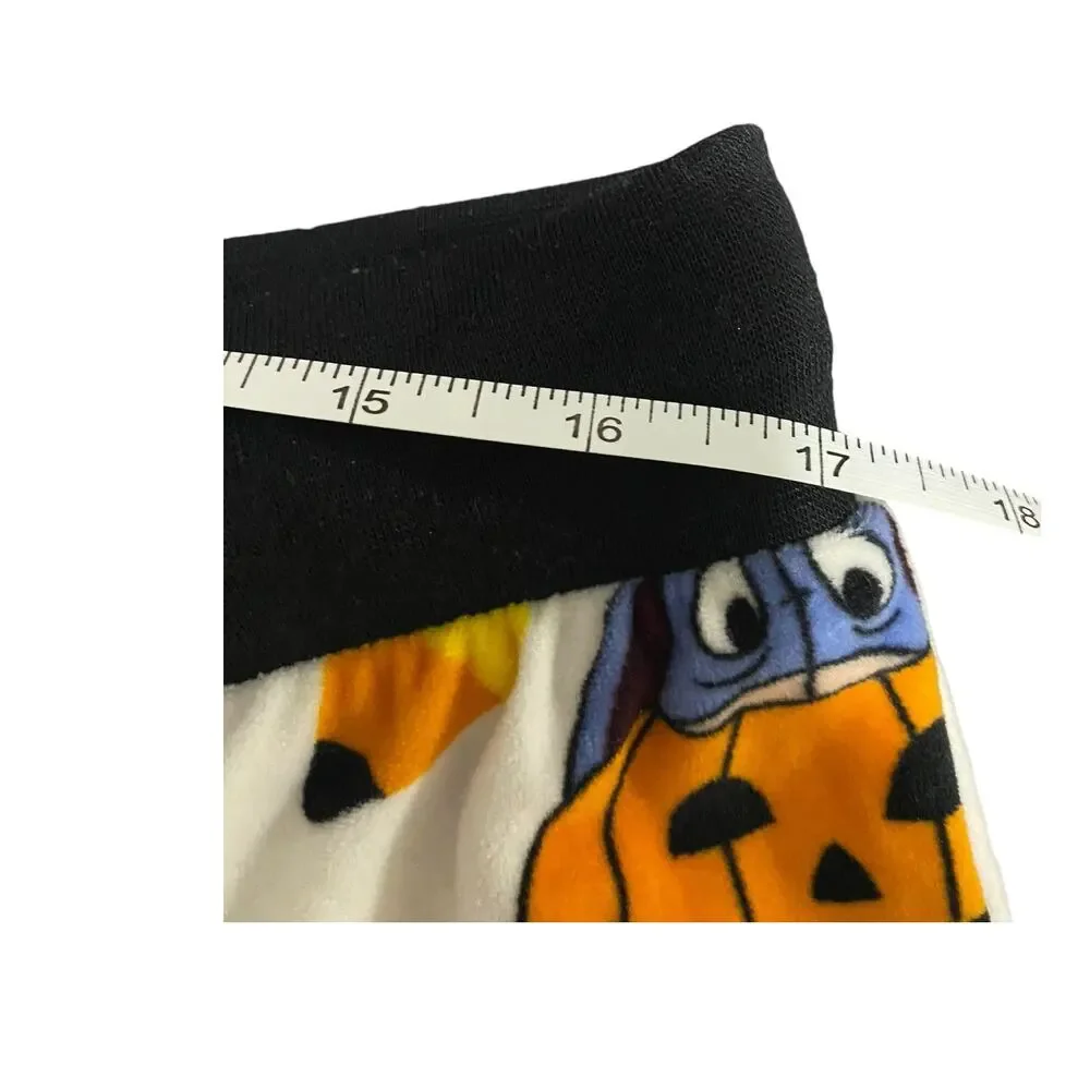 Disney Halloween Lounge Pants Size L White Orange Eeyore Pumpkin Winnie the Pooh - Picture 5 of 16